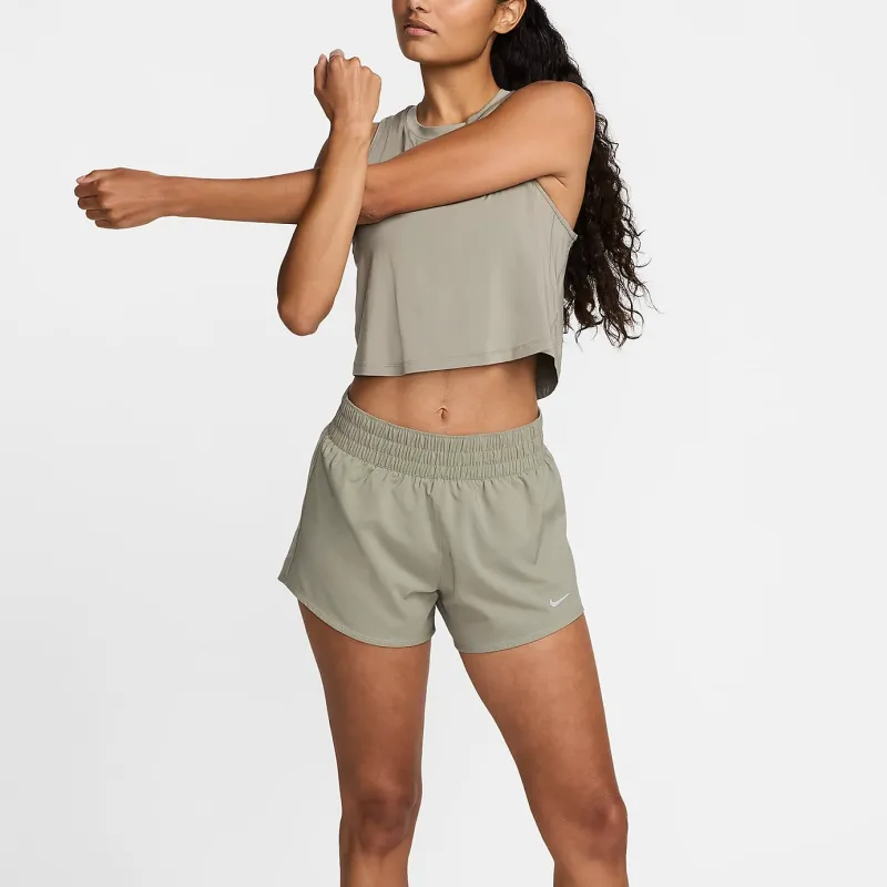 Nike One Women's Dri FIT Mid Rise 3' Brief Lined Shorts-2