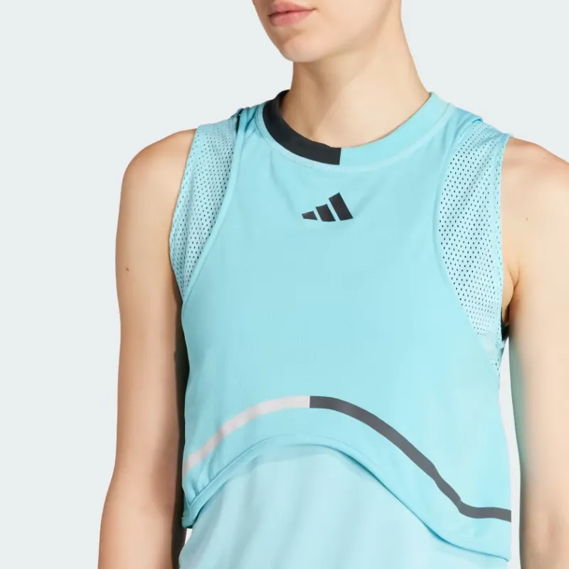Adidas Free Shipping With AdiClub Tennis HEAT.RDY Match Tank Top-4