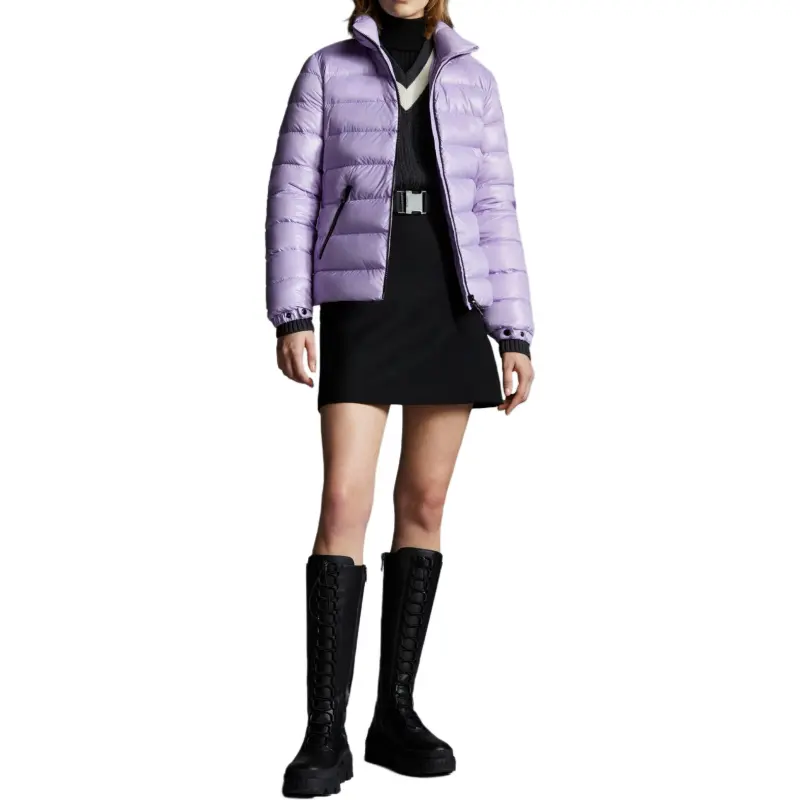 Moncler Buddy Series Down Jackets Women's Purple-3