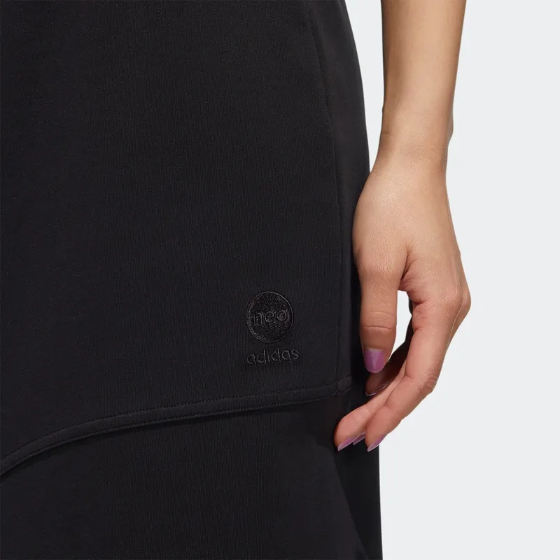 Adidas Neo Casual Long Skirts Women's Black-3
