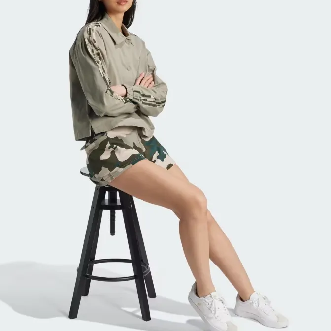 Adidas Free Shipping With AdiClub Essentials 3-Stripes Camo-Print Cargo Shorts-2