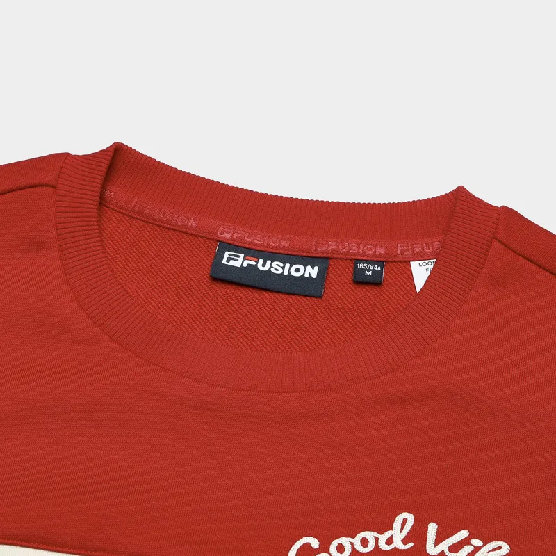 FILA FUSION Sweatshirt Women's Ireland Red-4