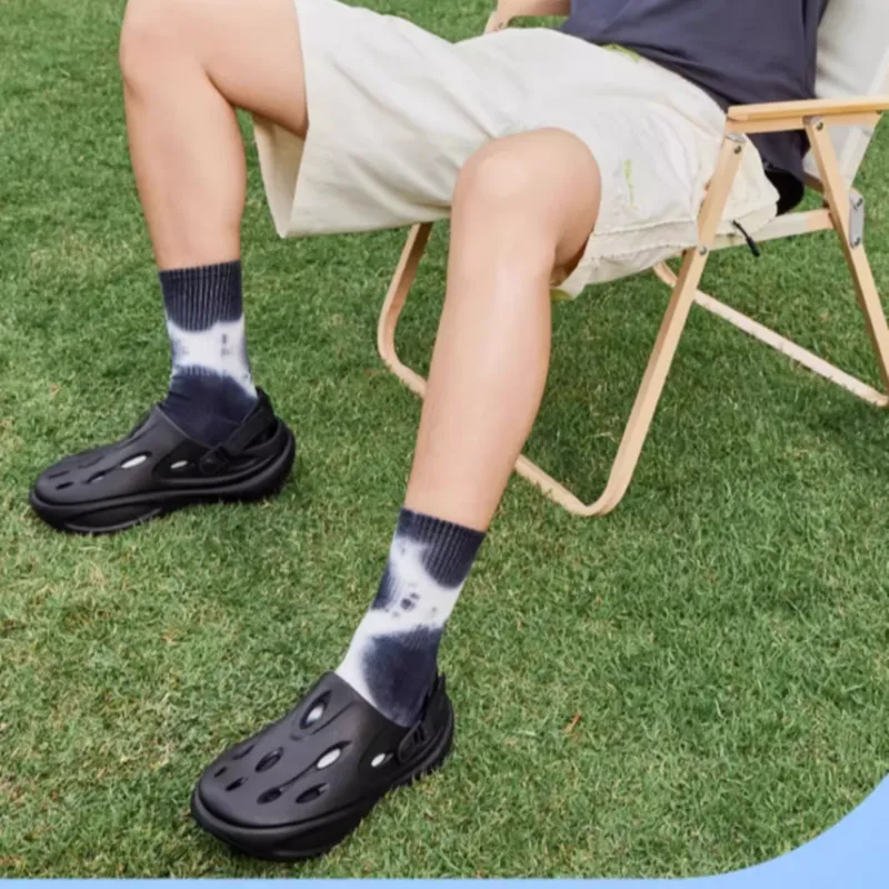 QIAODAN Cave Shoes 2.0 Clogs Men's Black-3