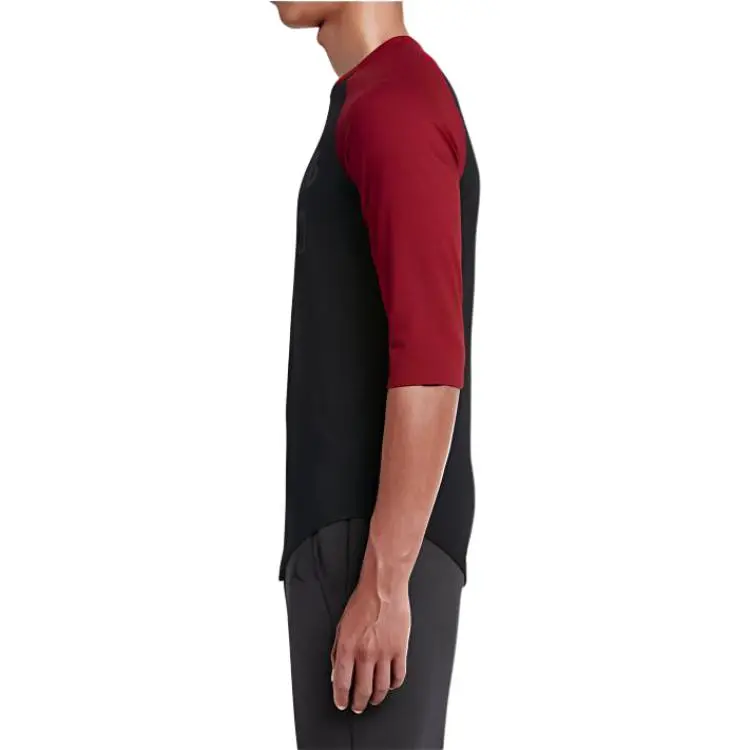 Jordan 23 Raglan T Shirt Men's Black Red-3