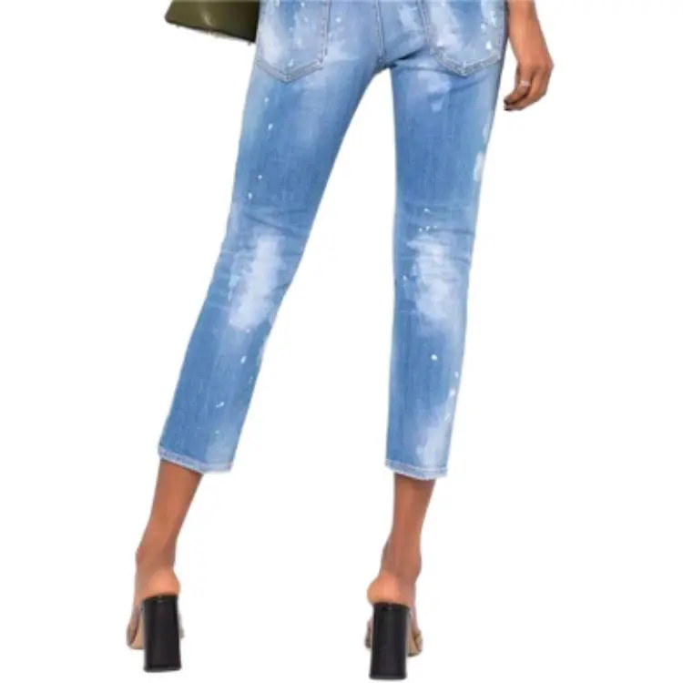 DSQUARED 2 Ripped-detail Cropped Jeans-6