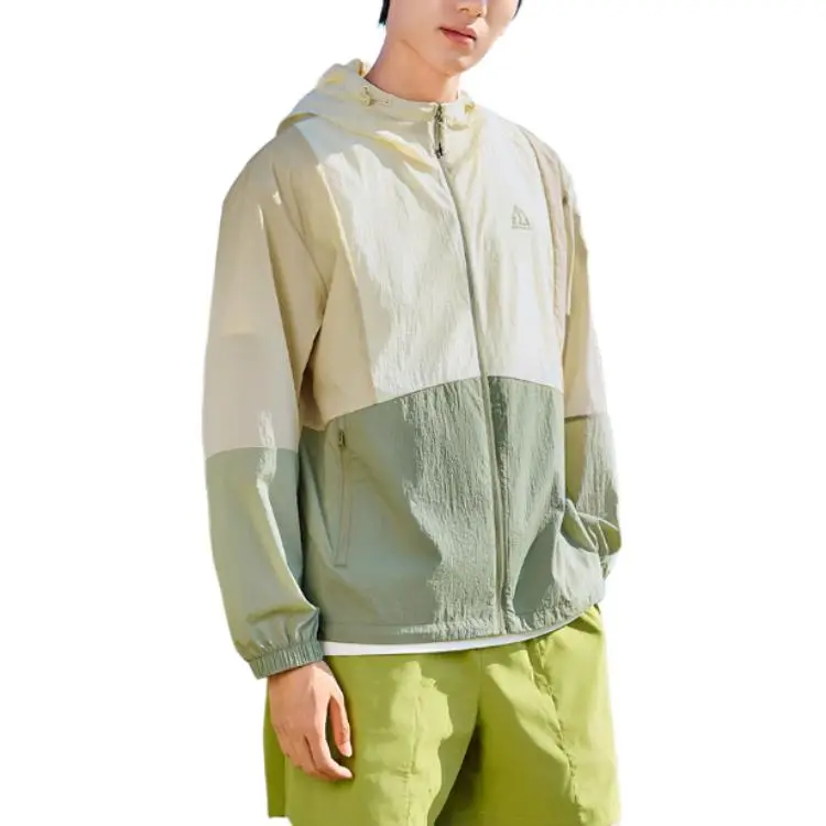 361° Chasing Light Sun Protection Clothing Men Dragon Well Green/Sand Brown White-2