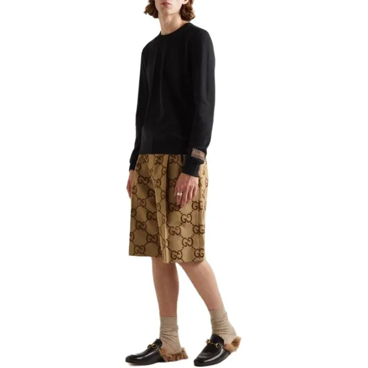 GUCCI FW22 Cashmere Sweater Men's Black-3