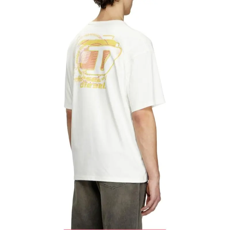 DIESEL Flocked logo T shirt-2