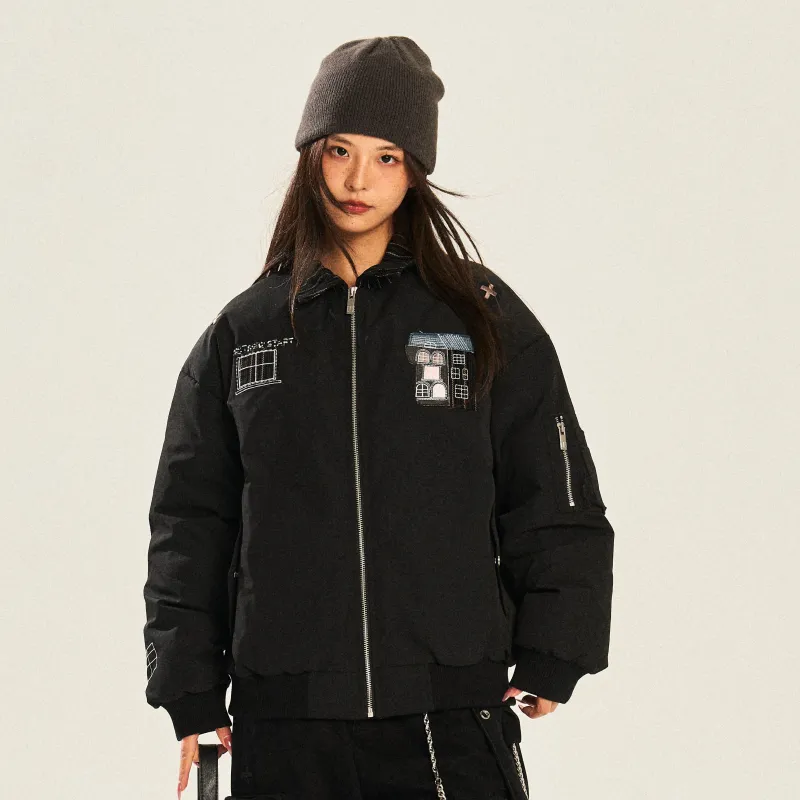 NSTNEW START Puffer Jacket Unisex Black-2