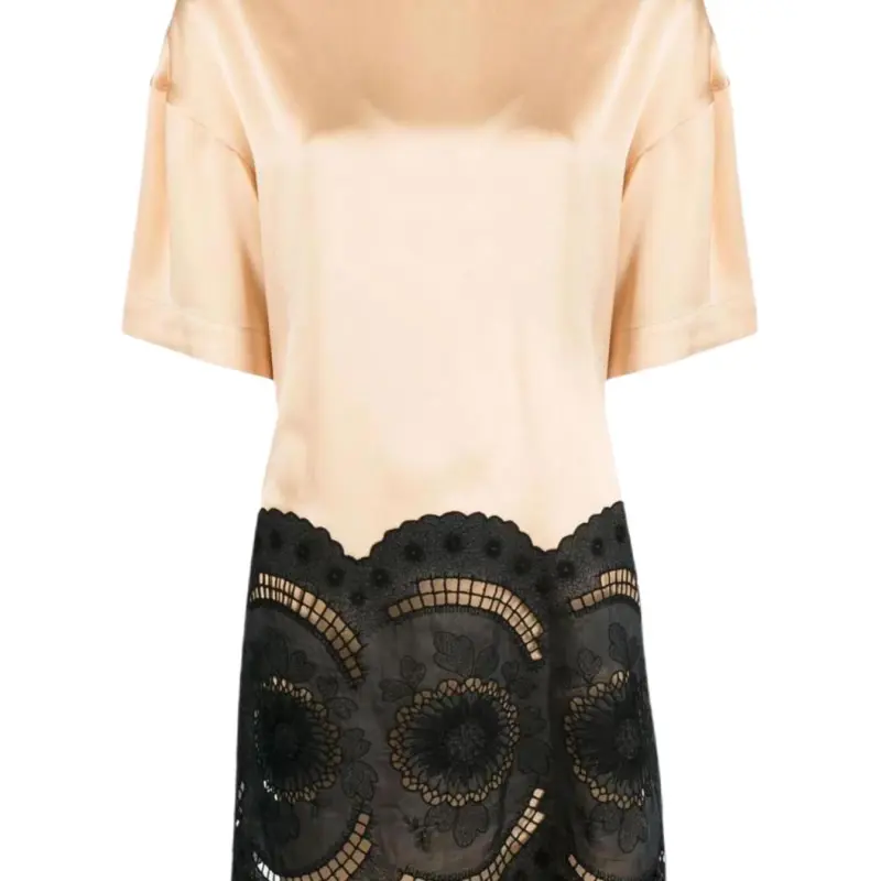 Stella McCartney Lace Embroidered Satin Midi Dress-4