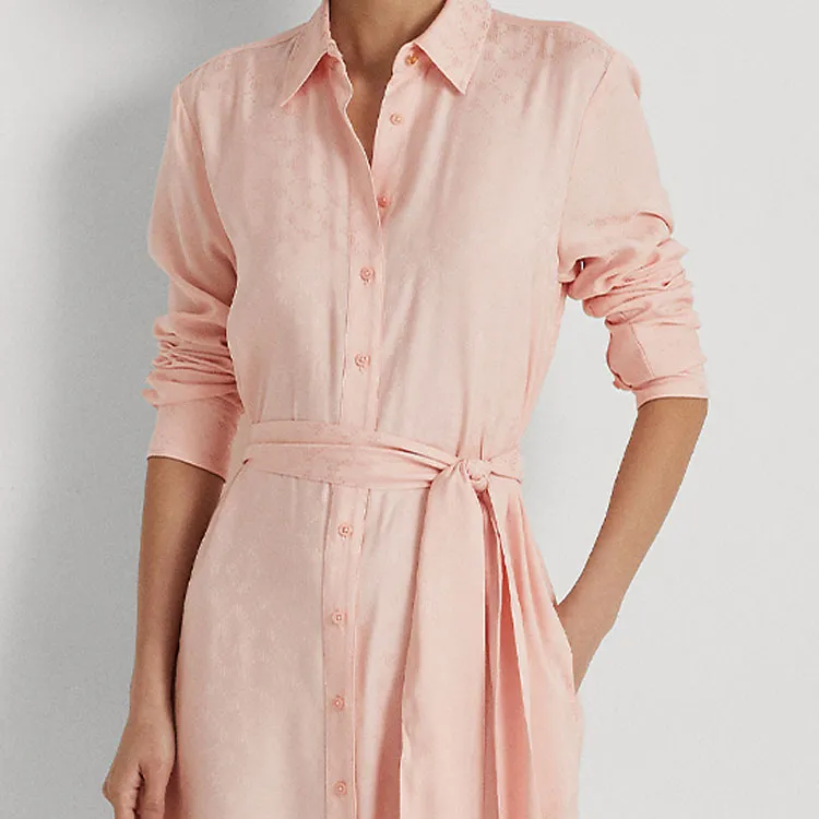 Polo Ralph Lauren Long Sleeved Dress Women's Light Pink-4