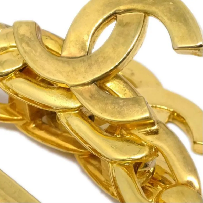 CHANEL 1998 Cc Chain-link Hair Clip-1