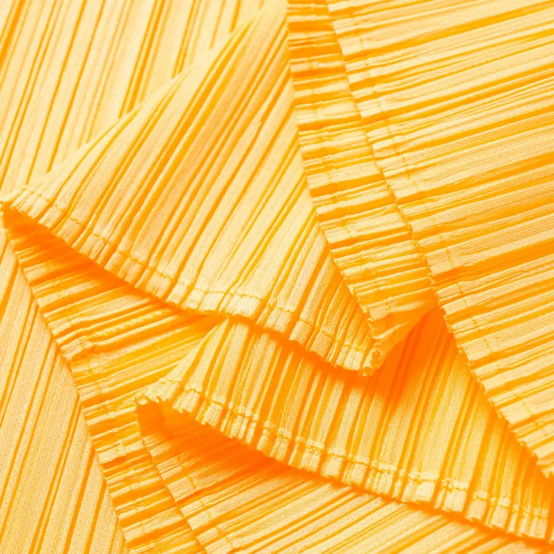 PLEATS PLEASE ISSEY MIYAKE SS24 Sleeveless Dress Women's Neon Orange-3