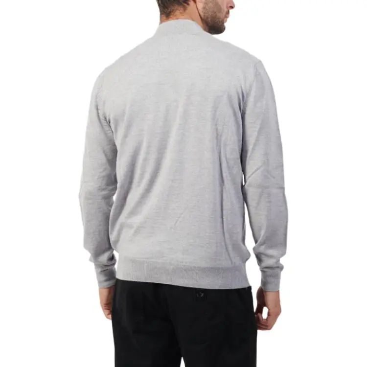 HUGO BOSS Logo Embroidered Zipped Knit Cardigan-1