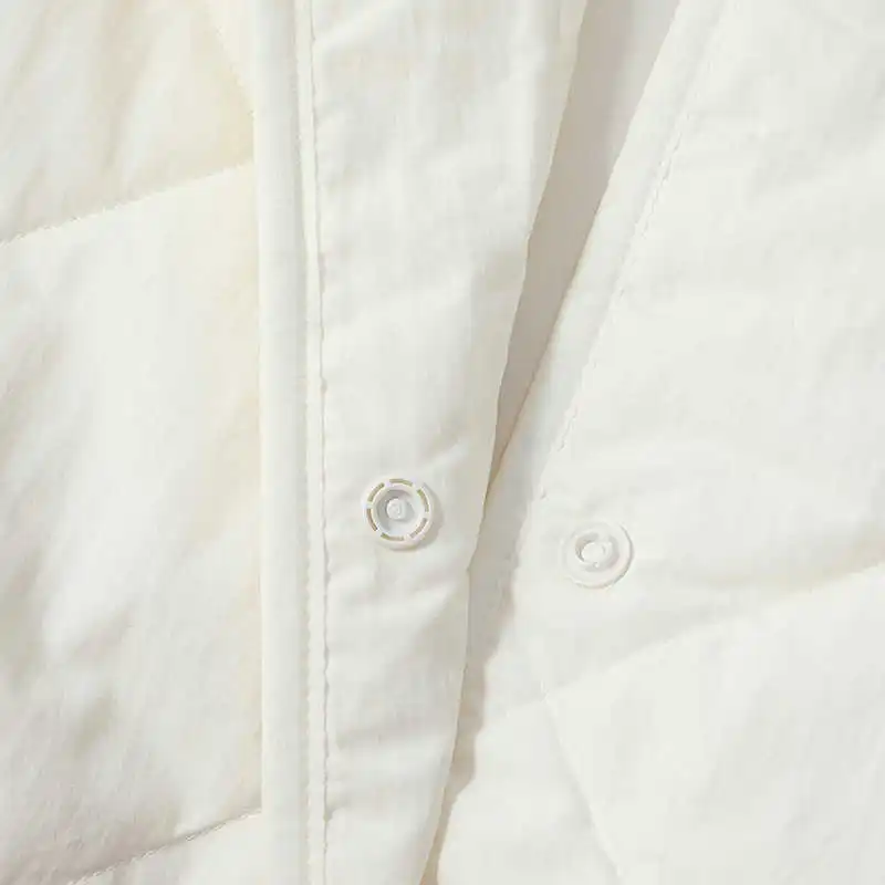 PUMA Lightweight Collarless Padded Jackets Coats Women's White-3
