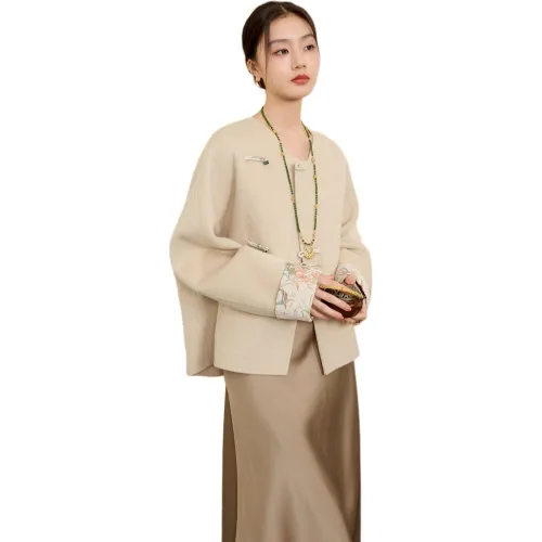 3COLOUR Coats Women's Ecru
