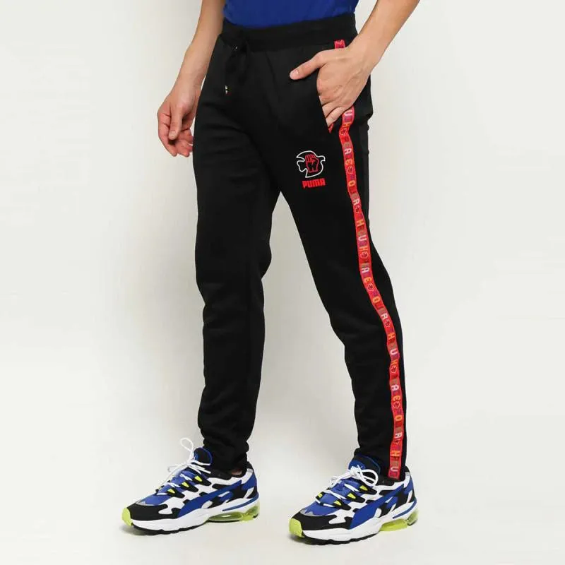 PUMA T7 Knitted Sports Pants Men's Black-1