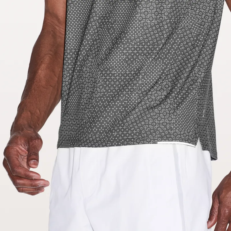 Lululemon Run Out T-Shirt Men's Dark Gray White-3