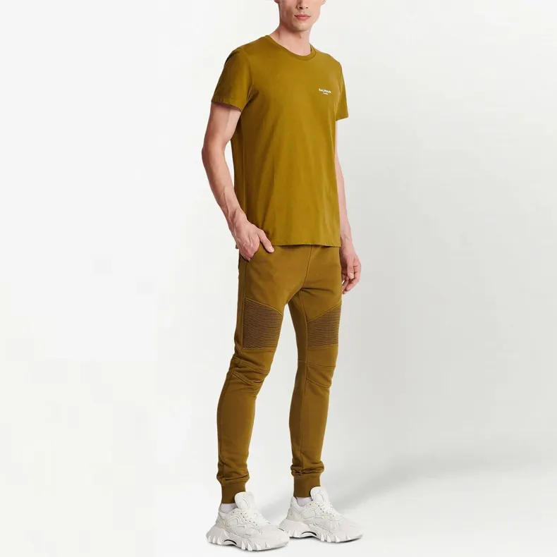 BALMAIN Logo Printed Crewneck T Shirt-3