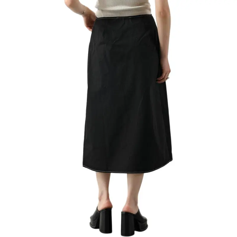 Opera Sport Casual Long Skirts Women's Black-1