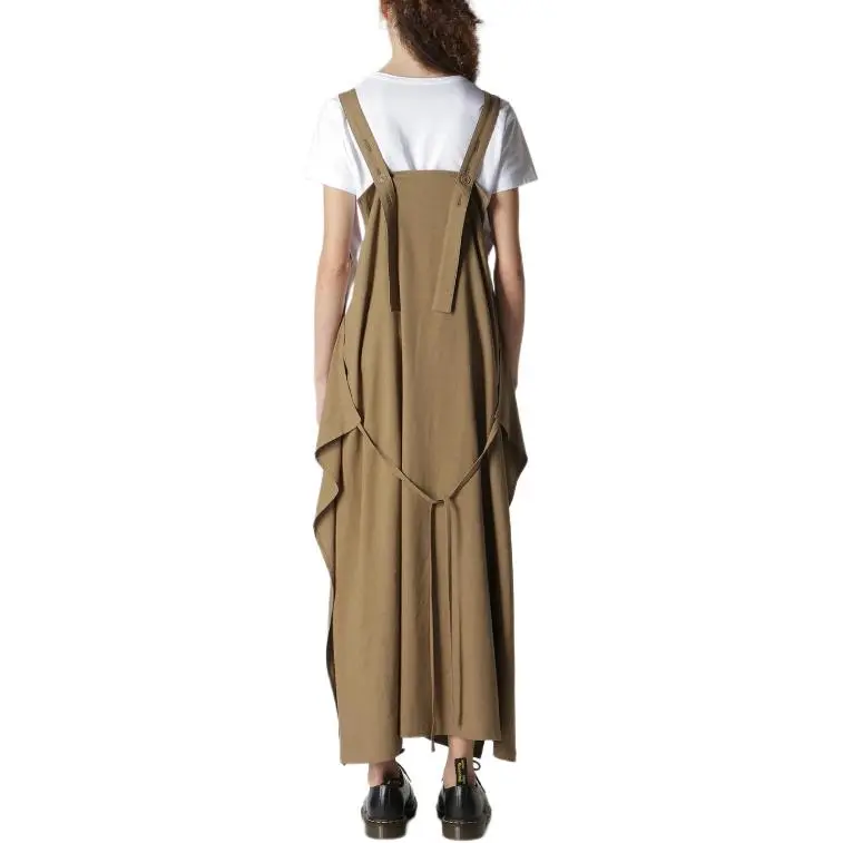 Yohji Yamamoto Y's FW24 Sleeveless Dress Women's Light Umber-6