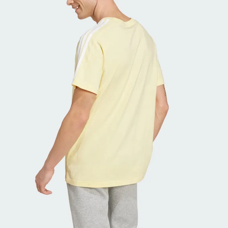 Adidas Essentials Single Jersey 3 Stripes T Shirt-2