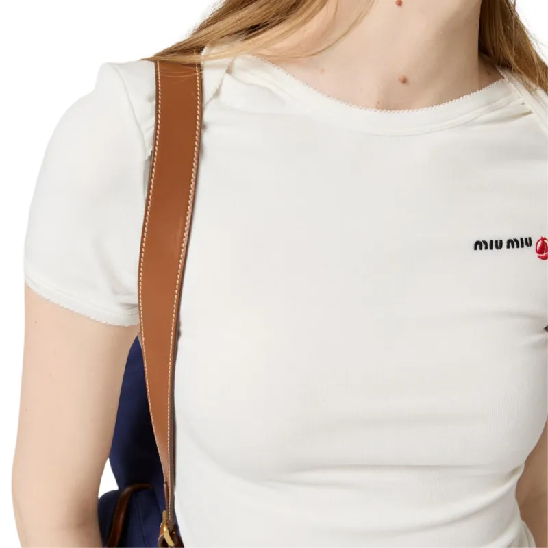 MIU MIU X Petit Bateau Jersey T shirt-4
