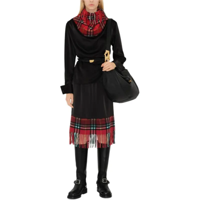 Burberry Casual Long Skirt Women's Black-1
