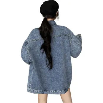 SECFLY OFFICIAL Denim Jacket Women's Blue