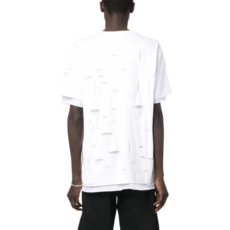 Givenchy 2 Layers Classic Fit Hole T Shirt-2