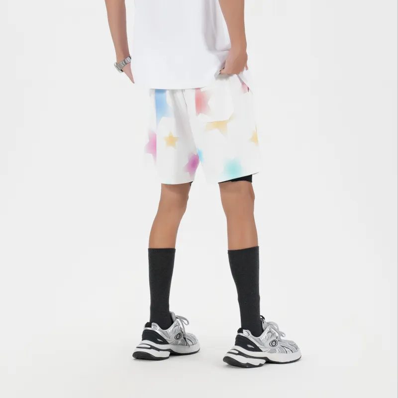 DNBH Dual Tone Collection Leopard Print Collection Casual Shorts Unisex-37