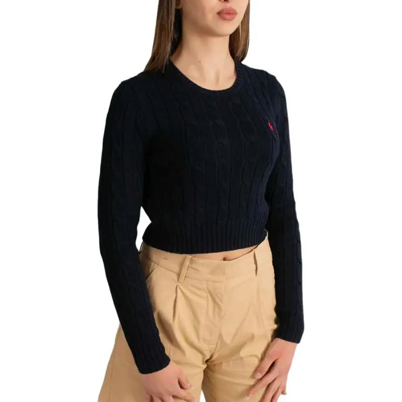 Polo Ralph Lauren Cable Knit Cropped Jumper-3