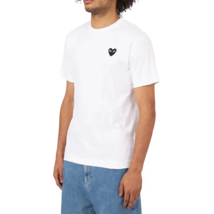 CDG Play Heart Logo Short Sleeve T Shirt-2