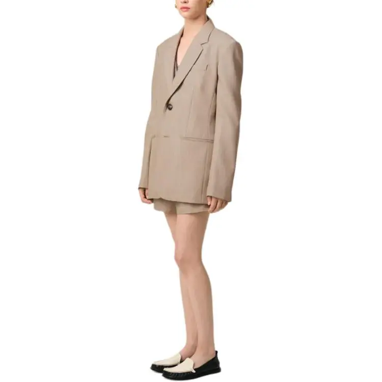 AMIPARIS Paris Single Breasted Tailored Blazer-4