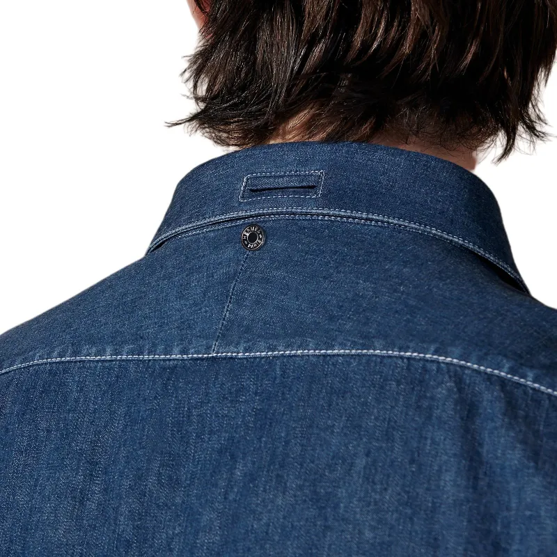 HERMES Shirts Men Blue-3