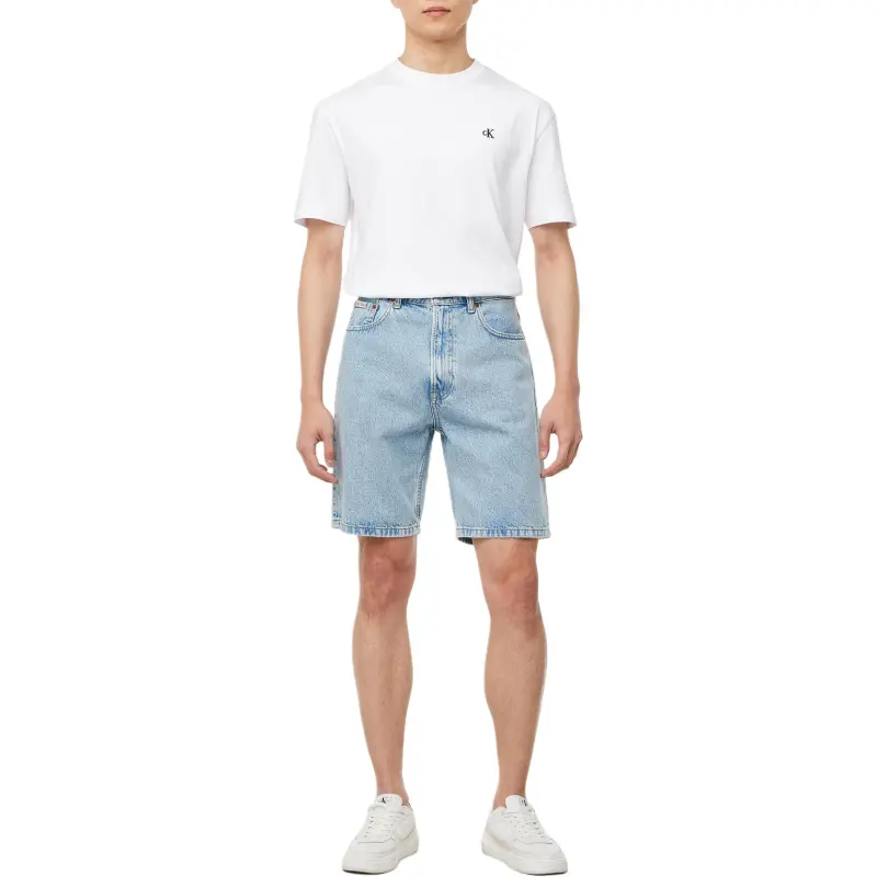 CALVIN KLEIN Denim Shorts Men's Light Blue-3