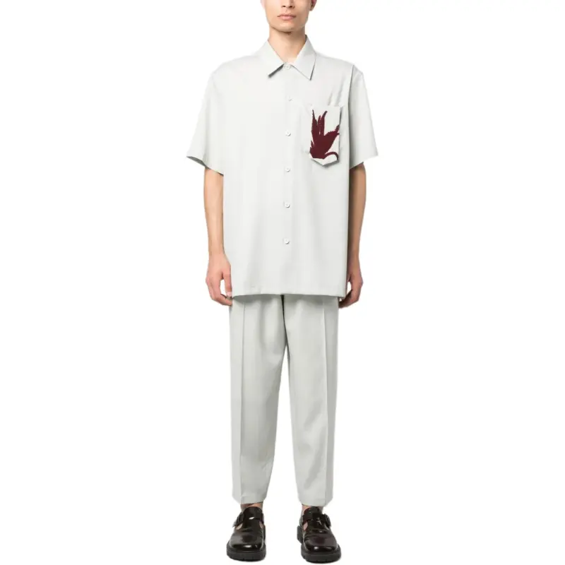 JIL SANDER Appliqué detail Cotton Shirt-2