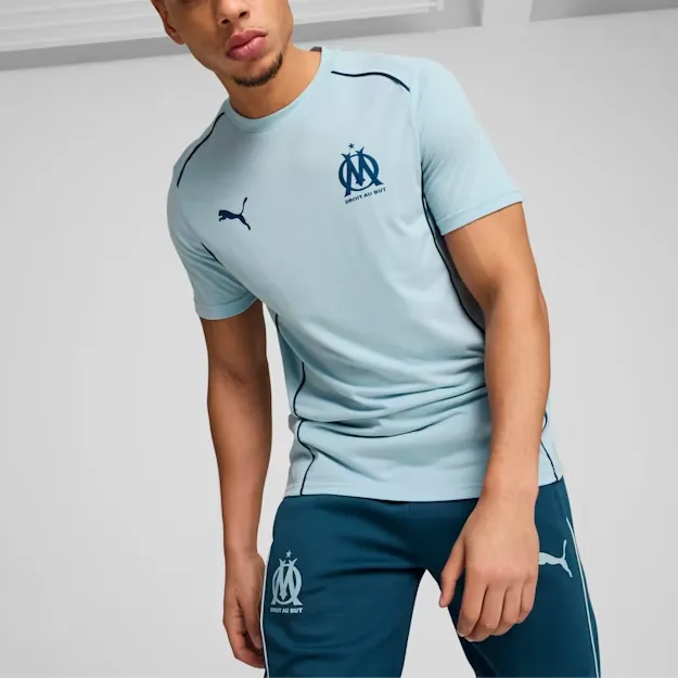 PUMA Olympique De Marseille Regular T-Shirt Men's Sky Blue-3