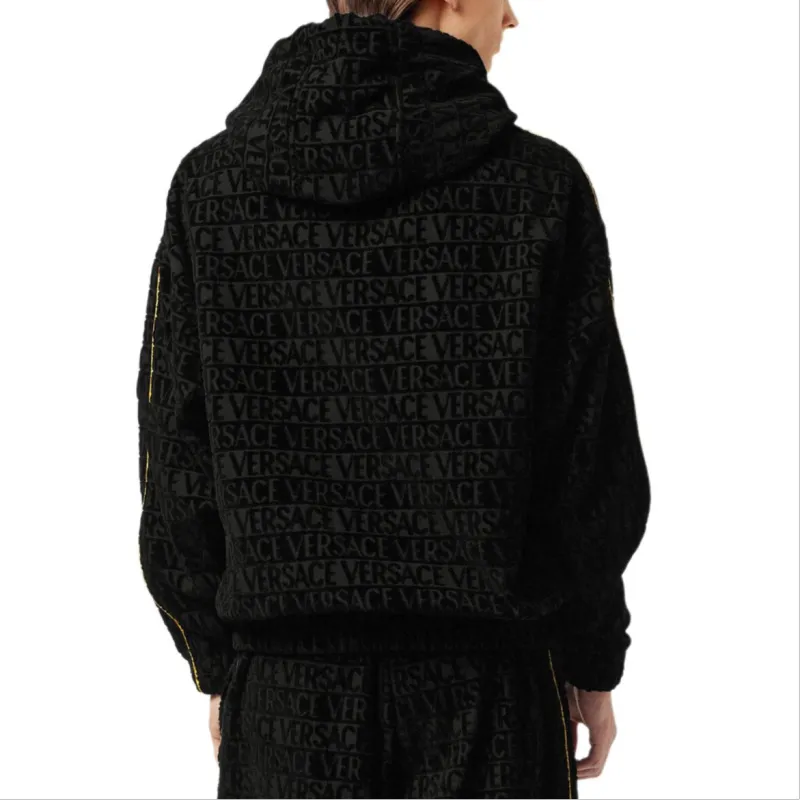 VERSACE Long Sleeved Drawstring Hoodie-4