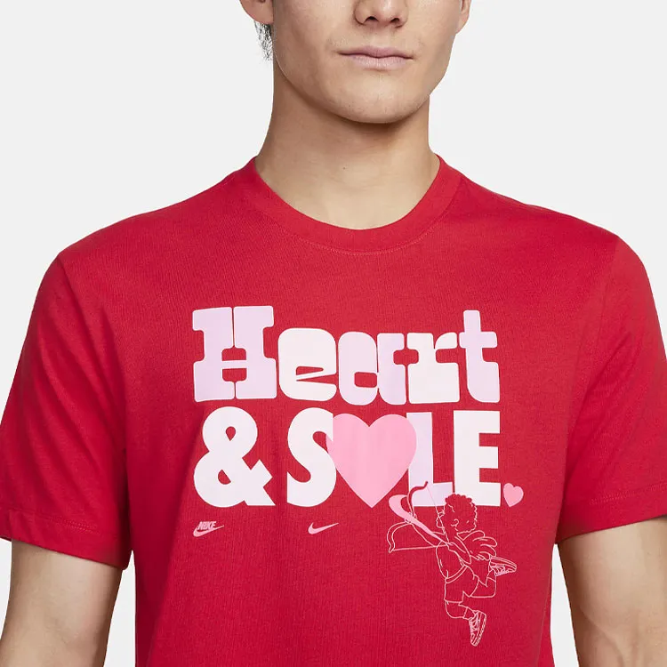 Nike T Shirts Men Red-2