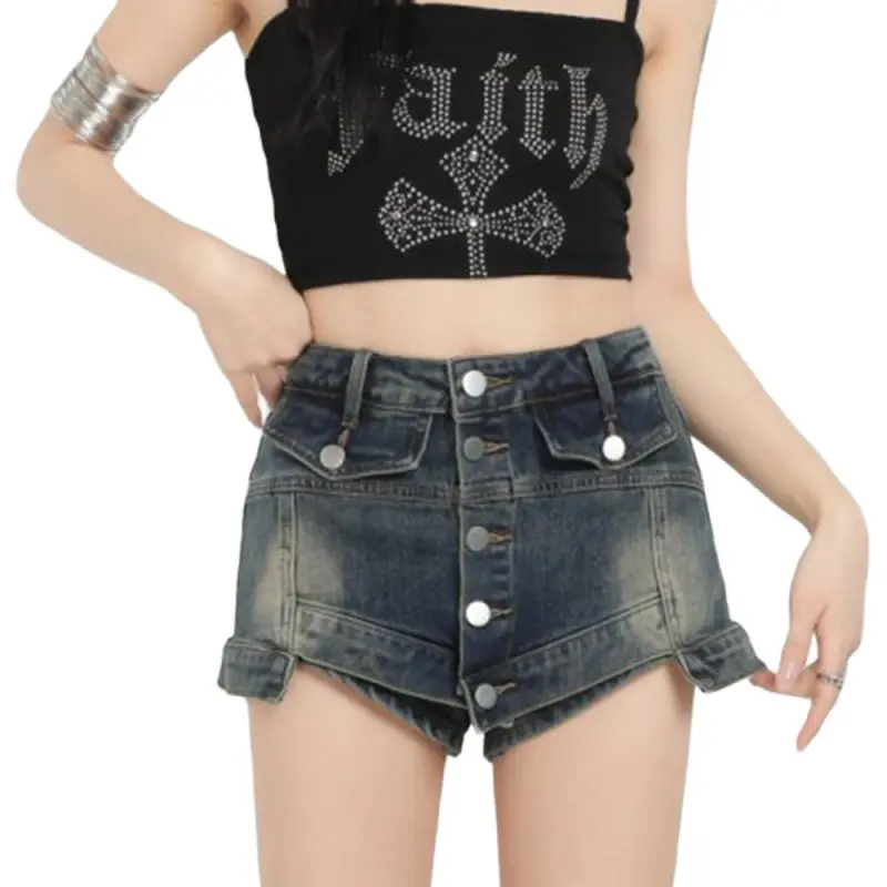 ACHIEVE ACHV Denim Shorts Women's-1