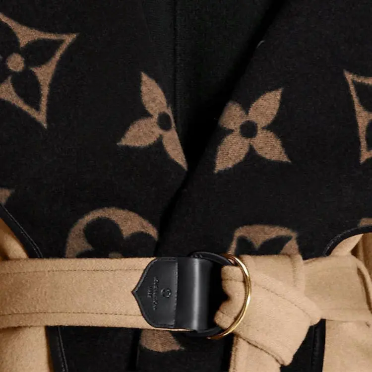 LOUIS VUITTON Coat Women's Brown-4