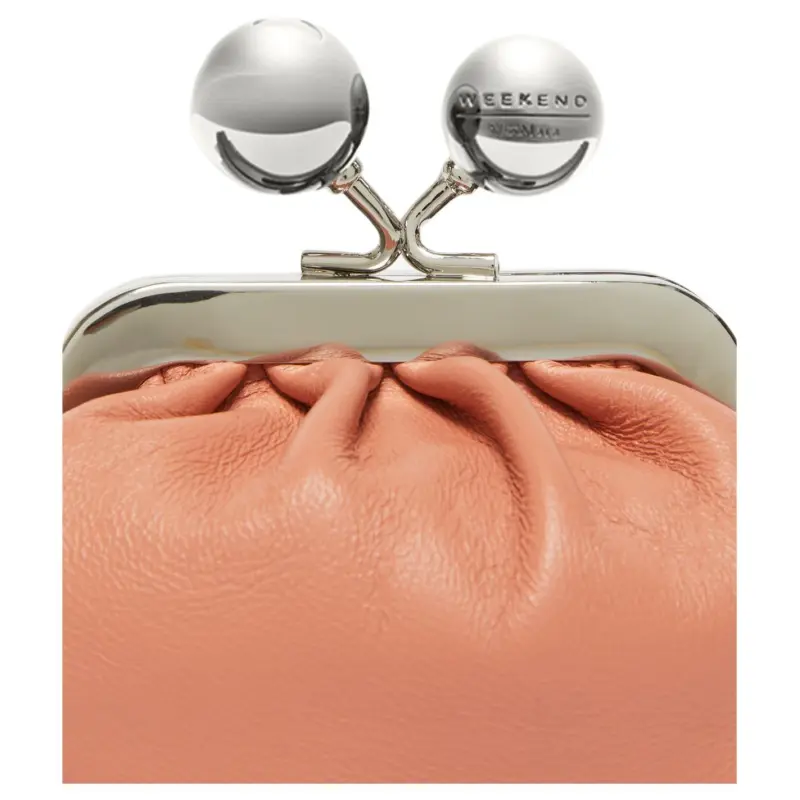 WEEKEND MaxMara Nappa Leather Shoulder Bag Extra Mini Women's Pink-4