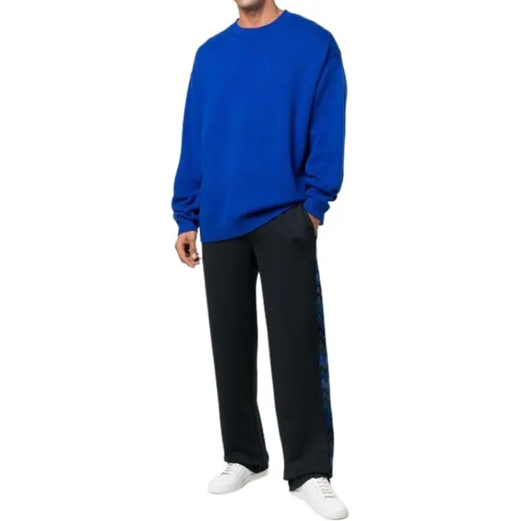 MISSONI FW22 Straight Sports Pants Men's Blue-2