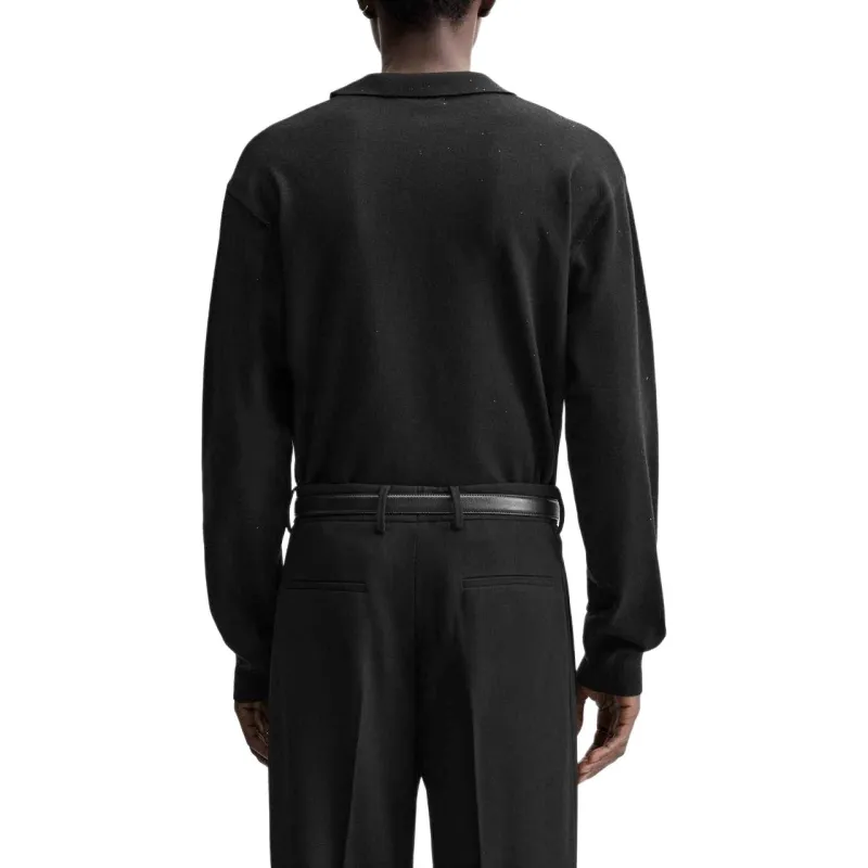 ZARA Polo Shirts Men Black-3