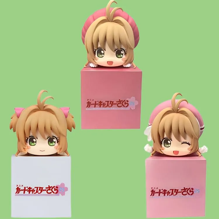 FURYU Cardcaptor Sakura Kinomoto Regular Face Smiley Face Blinking Pappa Q Bonus Gifts 10cm-3