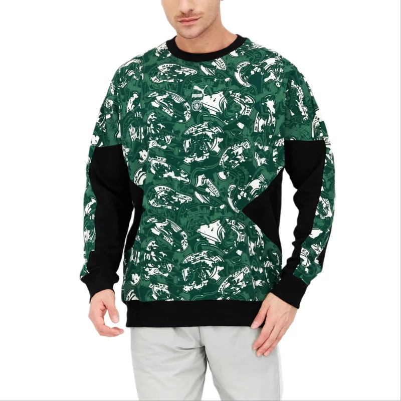 PUMA Manchester City Football Club Sweatshirt Men's Green-2