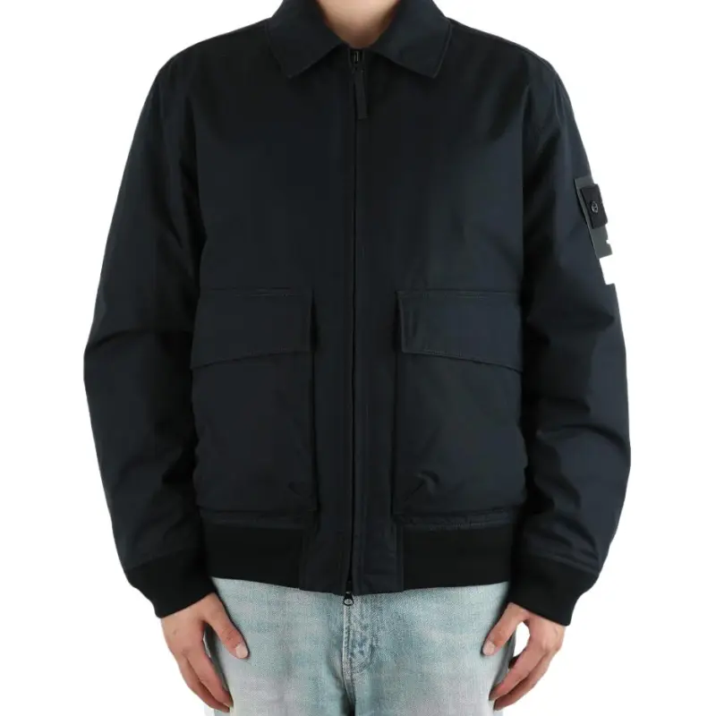 STONE ISLAND Logo Patch Zipped Jacket-3
