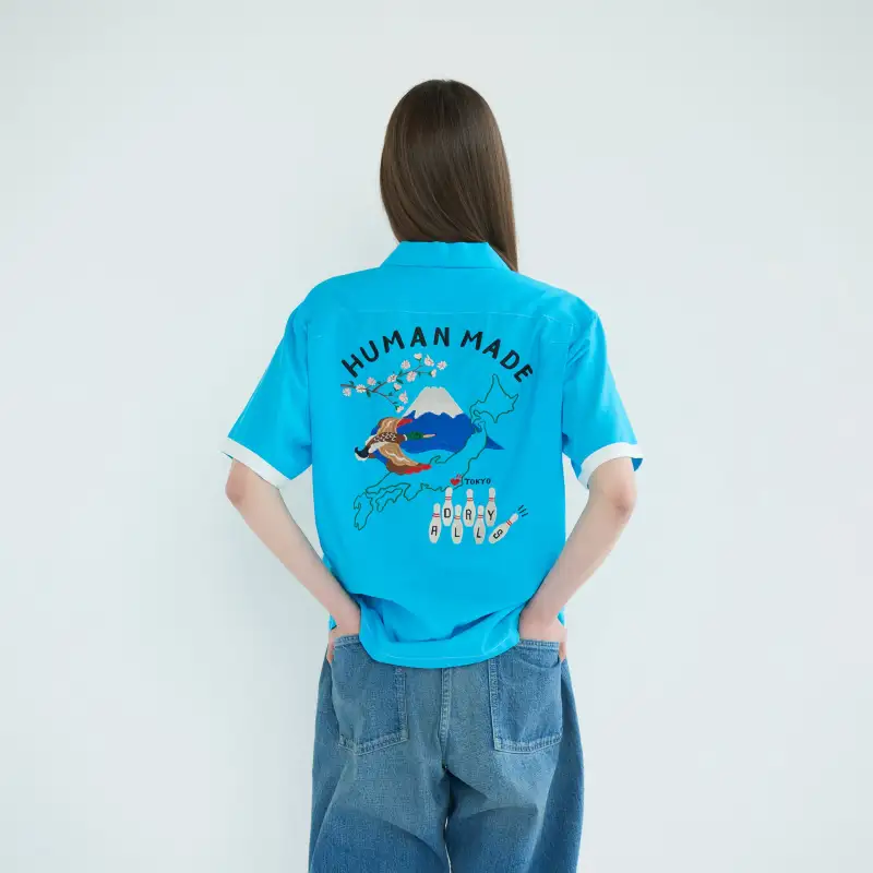 HUMAN MADE SS24 Series SS24 Shirt Unisex Blue-3