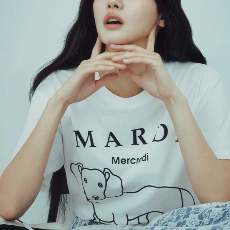 MARDI MERCREDI T Shirt Women's White-4